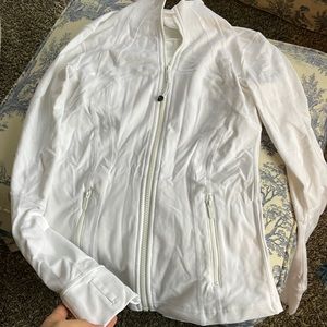 Lululemon white zip up S (4)
